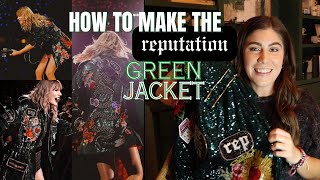 taylor swift green reputation jacket patches｜TikTok Search