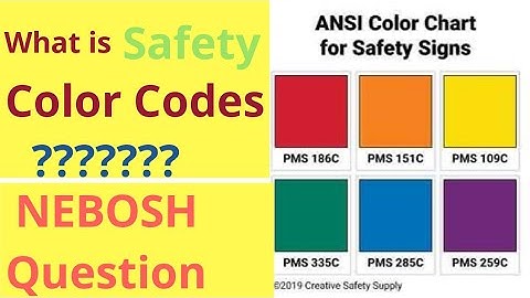 Tutorial on safety color coding for equipment and lifting accessories||English content|Safety Forum