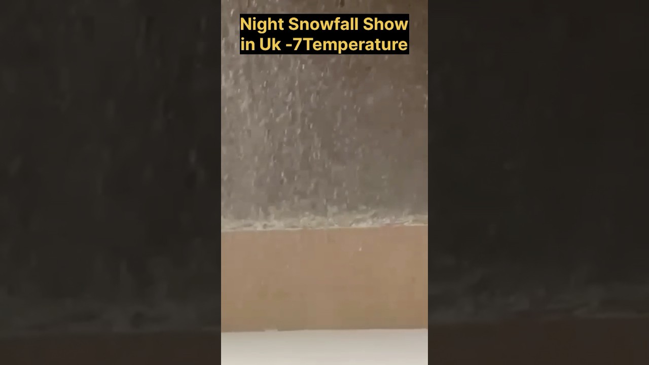 Peaceful Snowfall at Night3026 | Silent Snow Falling at Night 🌙❄️ | Cozy Winter Vibes#uk
