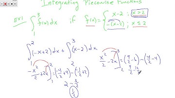 integrating piecewise functions