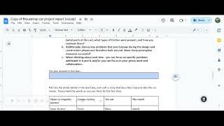 Mousetrap Car Report Tips for sixth grade