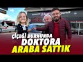 Doktor hanima araba satmak ve lk arabasiyla trafe ikmak