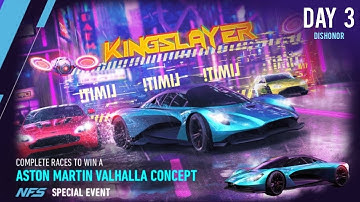Aston Martin Valhalla Concept ( Kingslayer ) Day 3 | NFS: no limits