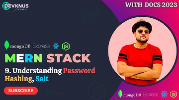 Understanding Password Hashing, Salt | Mern Stack Full Course | Mern Stack Tutorial in Hindi 2023 #9