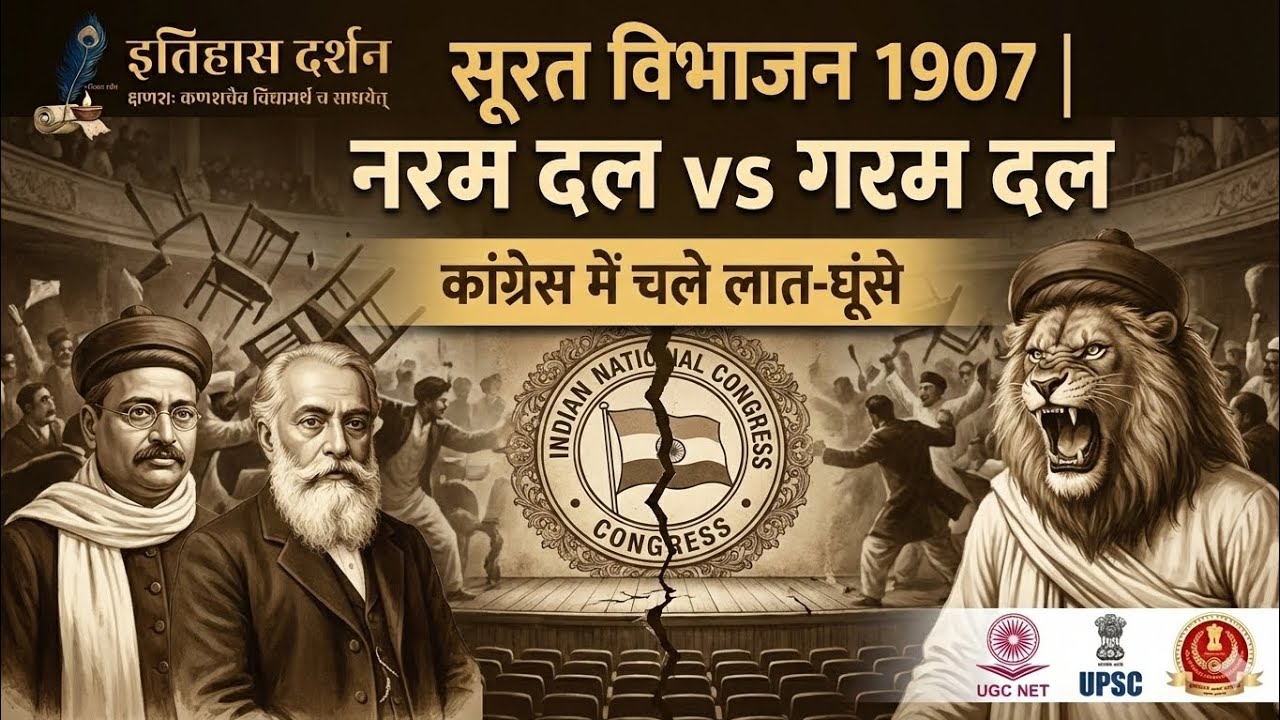 Surat Split 1907: Moderates vs Extremists | Lal Bal Pal | Tilak | Vol 7 Chapter 3