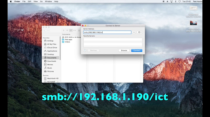 How To Connect To A Windows Shared Folder On A Mac