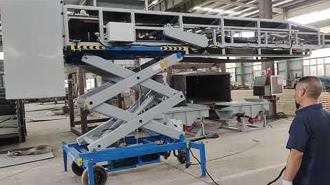 Telescopic belt conveyor with scissor lift for loading bulk materials into 20GP containers 1