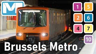 [4K] 🇧🇪 Métro de Bruxelles | Toutes les lignes