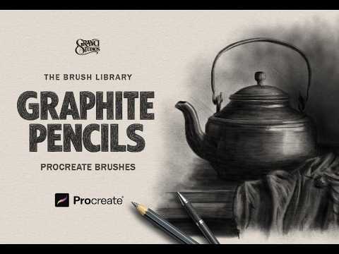 Graphite Pencils Procreate Brushes, a Brush Add-On by GRANCI STUDIOS (Thumbnail 8 of 9)