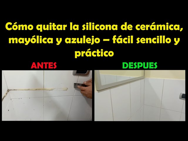 Cómo quitar la silicona del azulejo, la ropa y las manos