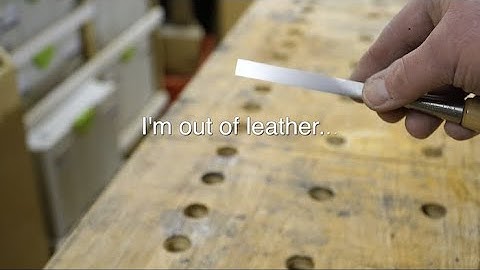 Polishing chisels to get scary sharp results.