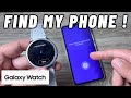 How to find my phone  watch with samsung galaxy watch 6