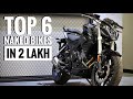 Top 6 Best Naked Sports Bikes in India Under 2 Lakh On Road | Best Naked Bikes Under 2 Lakh