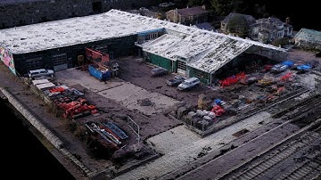 Industrial Building Point Cloud from Photogrammetry