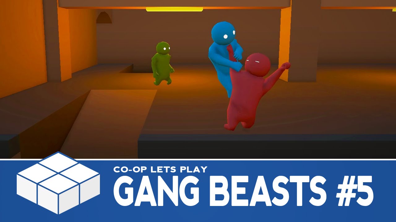 Gang Beasts #5 - Subway - 3 Player Co-Op Gameplay