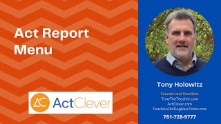 Act Report Menu