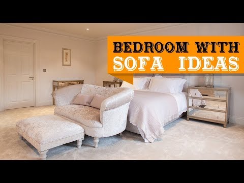 40+ Lovely Bedroom Interiors with Sofas