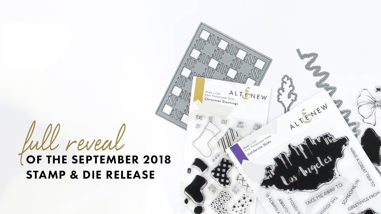 Altenew September 2018 Stamp & Die Full Reveal