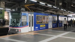 Rare Mrt3 Train With Ikea Wrap Departing From Aranetacenter Cubao Station