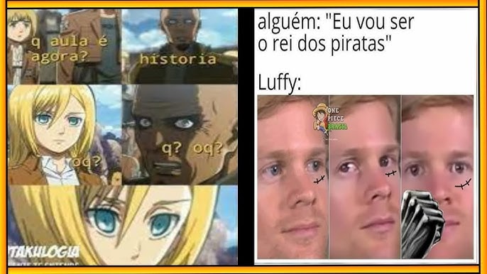 Eu na praia KKKK, MEMES DE SHINGEKI NO KYOJIN E DEMON SLAYER MEMES #1