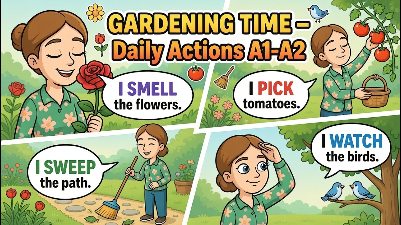 Уютный садовый распорядок бабушки – 30 СУПЕР ПРОСТЫХ английских предложений, которые помогут начи...