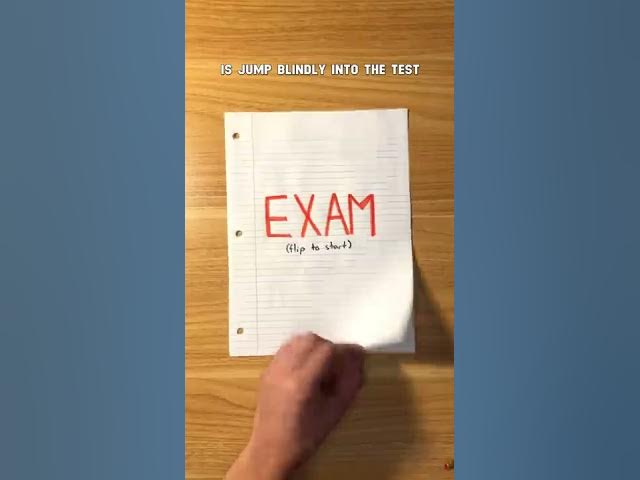 How to Finish Your Exams Faster