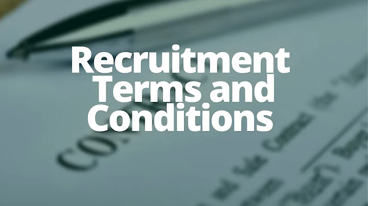 Recruitment Terms and Conditions Explained - Free Download