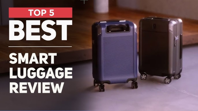 Travel in style with this $117 suitcase and built-in weight scale