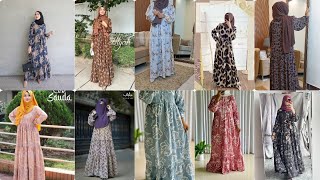 New Stylish Printed Abaya Design 2026 Modern Printed Abaya Design Ideas Beautiful Hijab Design