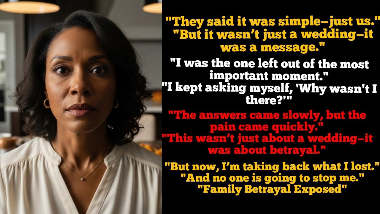 “Family Betrayal: I Was Left Out of My Son’s Wedding — Here’s Why”