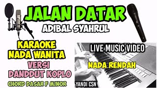 Download Lagu JALAN DATAR KARAOKE NADA WANITA NADA RENDAH MP3