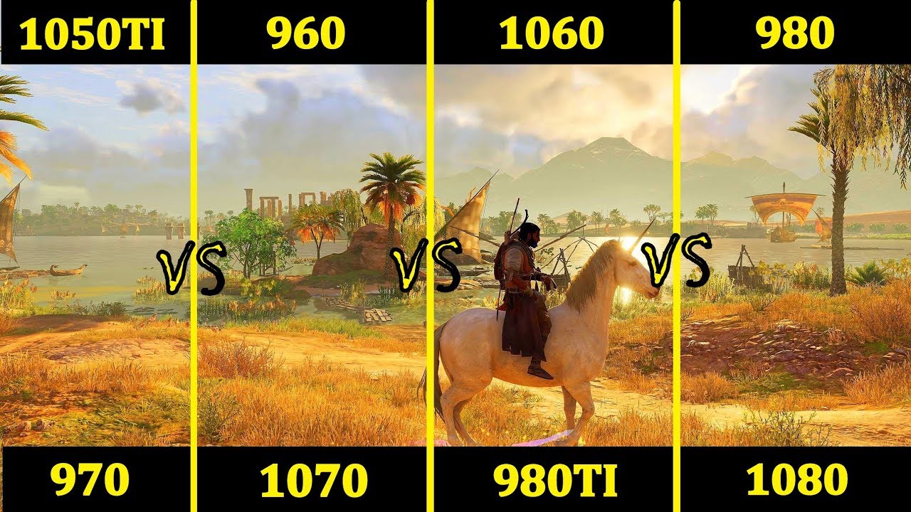 Gtx 960 Vs 1050ti Vs 970 Vs 1060 Vs 980 Vs 1070 Vs 980ti Vs 1080 Comparison Youtube