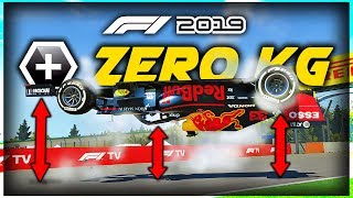 What Happens When An F1 Car WEIGHS ZERO KILOGRAMS on F1 2019?! - Game Breaking Experiment!