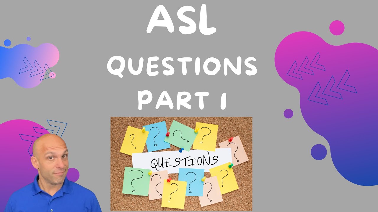 Learn ASL Questions | Part 1: Essential Question Signs for Beginners 🧠 ...