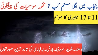 Weekly Punjab Weather Forecast | Next Rain Spell In Punjab | South Punjab Weather Forecast | Mosam