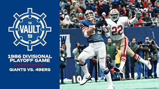 Giants Overwhelm 49ers in 1986 NFC Divisional Playoff Game! | New York Giants