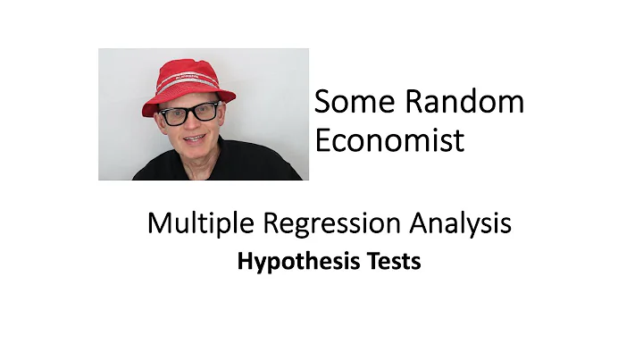 Multiple Regression Analysis: Hypothesis Tests