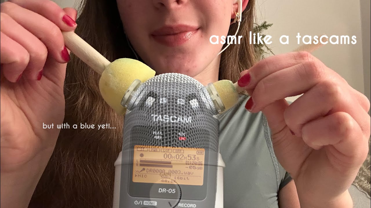 asmr tingles like a tascam (except with a blue yeti :) 𖢔