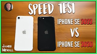 SPEED TEST: iPhone SE 2022 vs iPhone SE 2020... how much faster is it? by James Newall 762 views 2 years ago 8 minutes, 19 seconds
