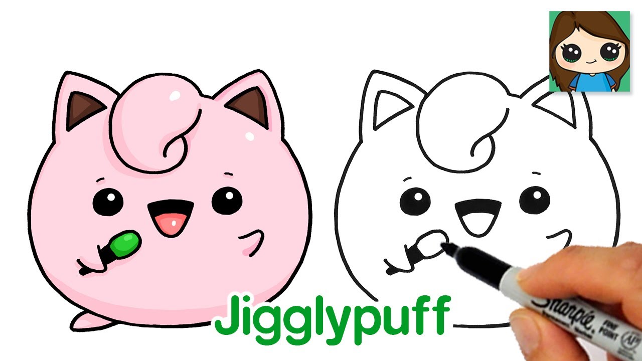 How to Draw Pokemon EASY Chibi #3 | Baby Jigglypuff - YouTube