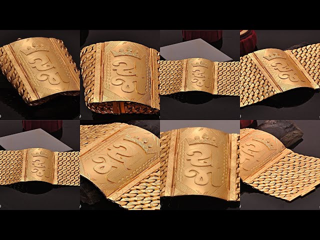 bracelet jewelry gold bangle big Turkish 10 designs Beautifull 3D model 3D  printable | CGTrader