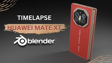 HUAWEI MATE XT -blender timelapse - tutorial #blender #blendertutorial #blender3d #geometrynodes #3d