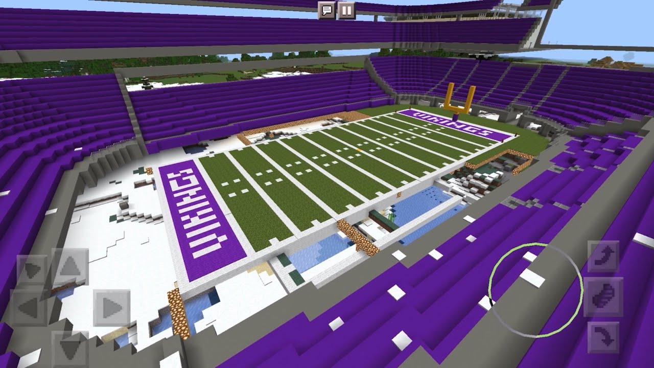 US Bank Stadium How To how to make football field in Minecraft. YouTube