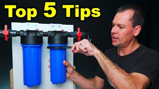 Top 5 Tips for Water Filters  How to change stuck water filters  Rainwater Harvesting