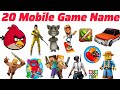 मोबाइल गेम के नाम Mobile Game name Learning for kids | Pre kids Knowledge Video | Fun learning Video
