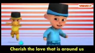 Haris j:assalamualaikum,upin ipin lyric