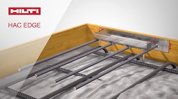 HOW TO install Hilti HAC EDGE cast-in anchor channel