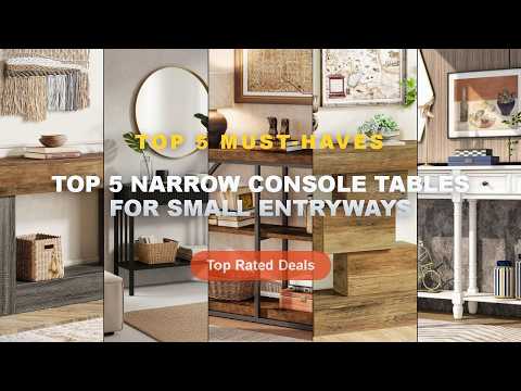 Cheap & Best Top 5 Narrow Console Tables For Small Entryways Unboxing & Review - #Rustic Entryway Co