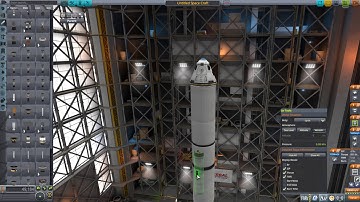 Building a Realism Overhaul Rocket with Only Stock Parts in KSP 1.8.1
