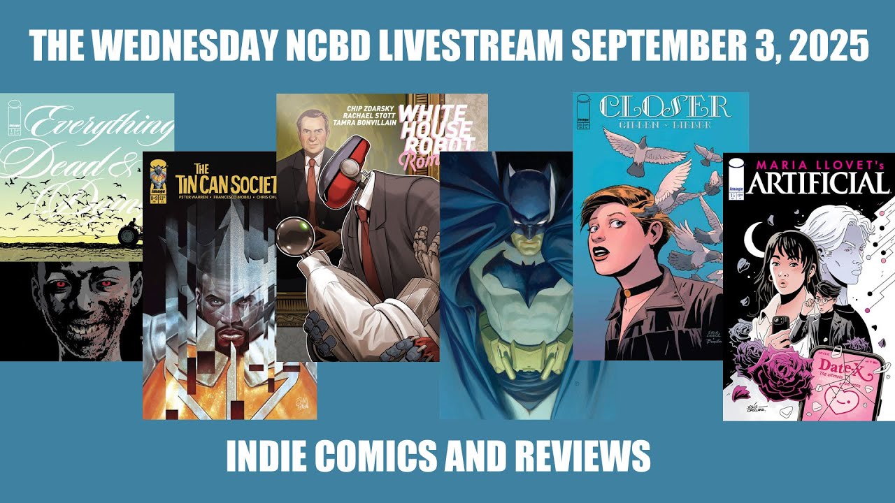 New Comic Book Day Livestream September 3, 2025 | Indie Comics And Reviews